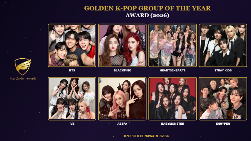 Golden K-Pop Group of the Year Award (2026) Nominees