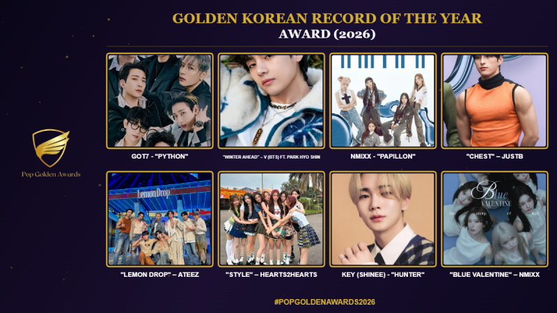 Golden KOREAN RECORD OF THE YEAR Award (2026)