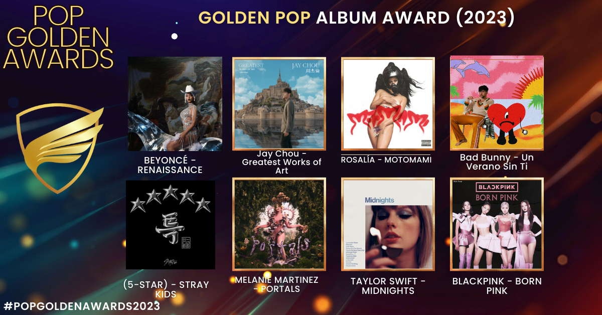 Golden Pop Album Award (2023 Nominees)