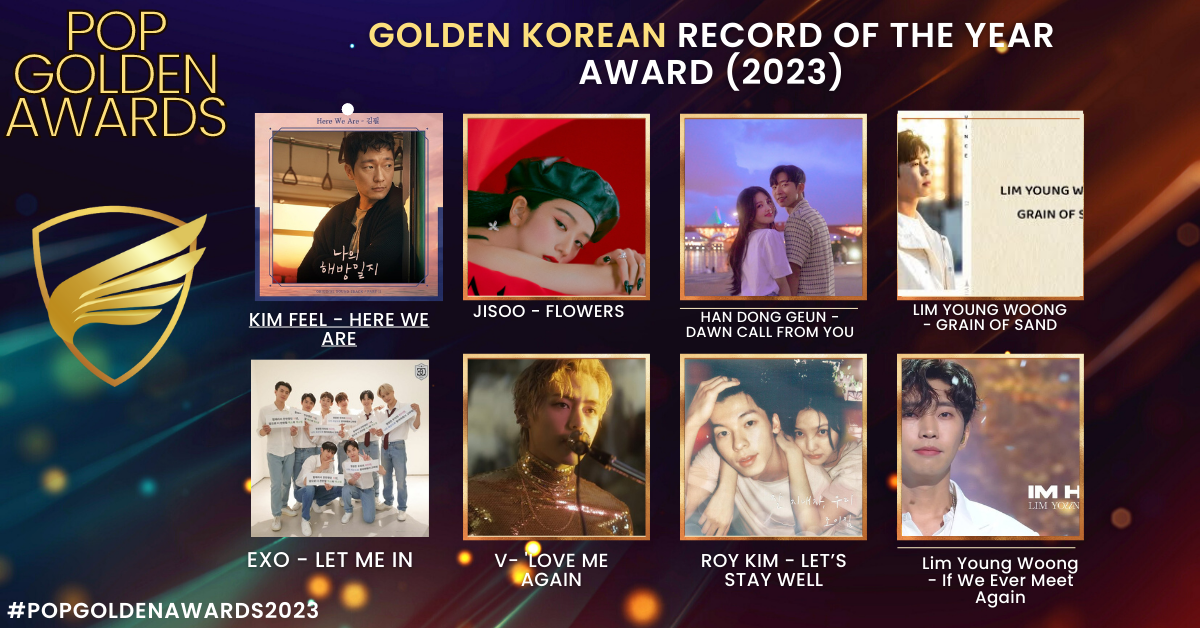 Golden Korean Record of the Year Award (2023 Nominees)