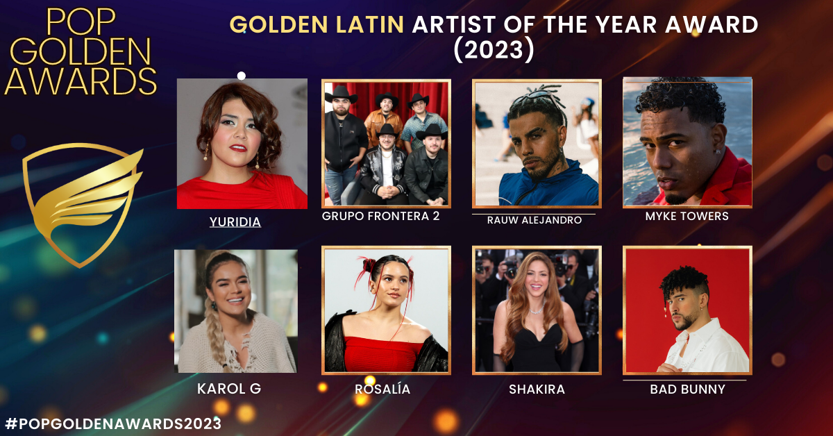Golden Latin Artist Of The Year Award (2023 Nominees)