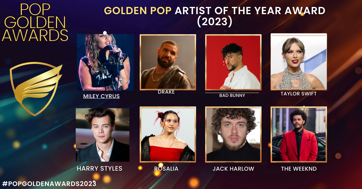 Golden Pop Artist Of The Year 2023 (Nominees)