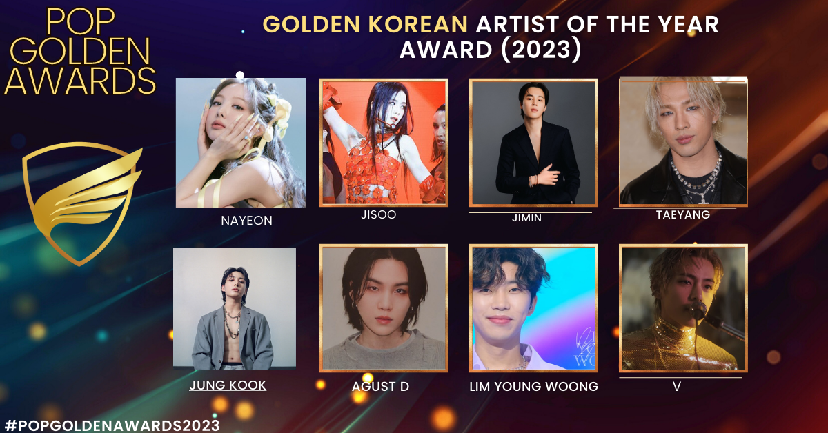 Golden Korean Artist Of The Year Award (2023 Nominees)