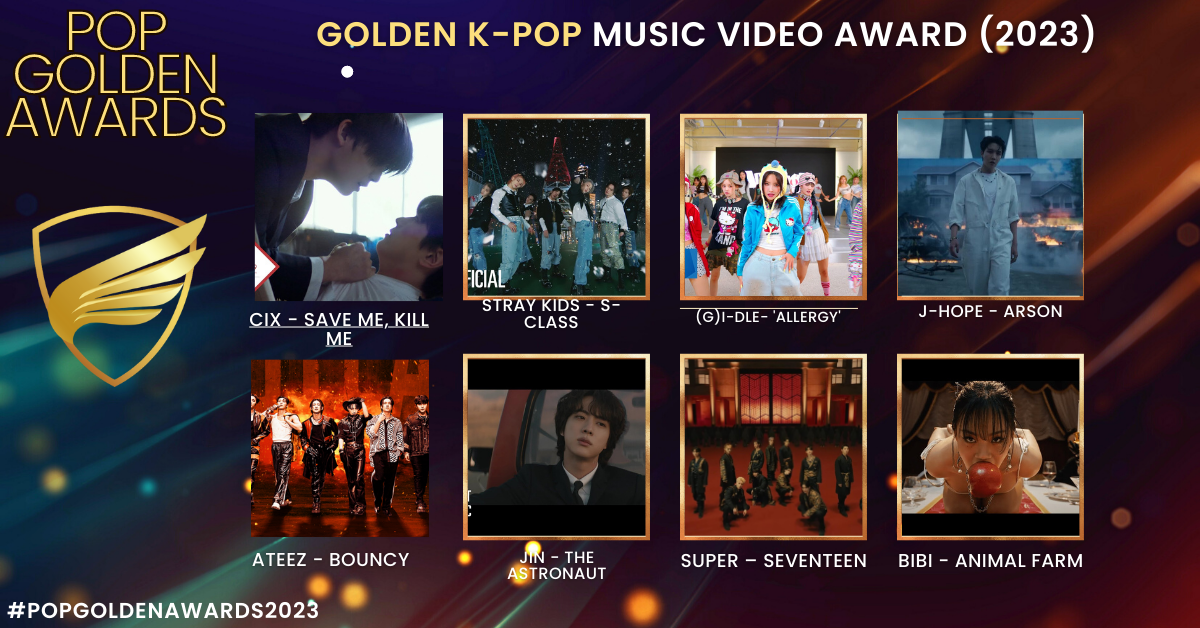 Golden K-pop Music Video Award (2023 Nominees)