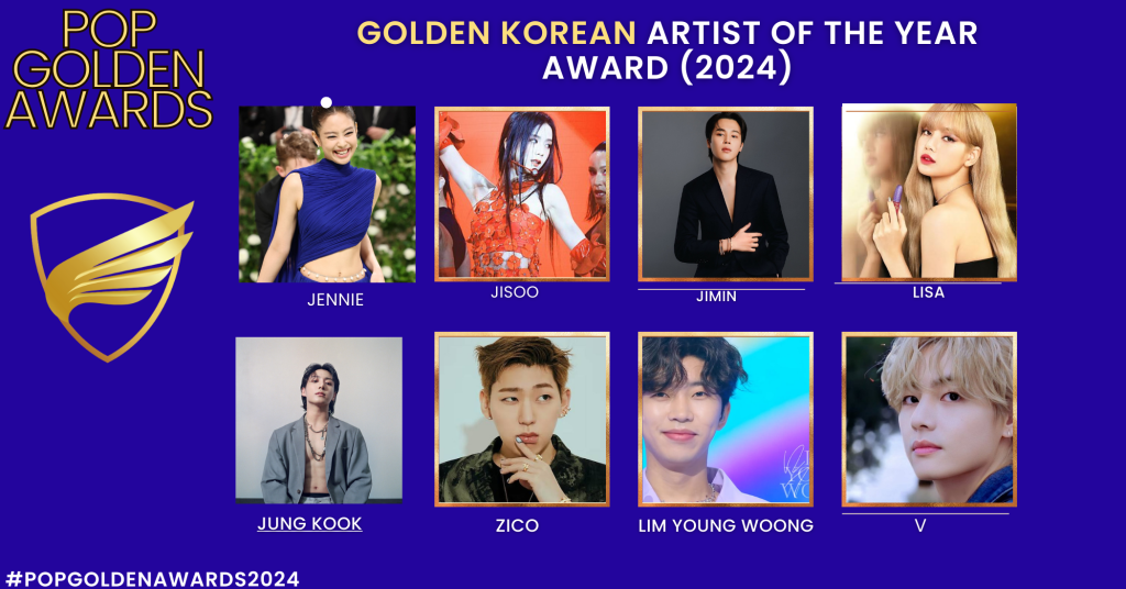 Golden Korean Artist Of The Year Award (2024 Nominees):