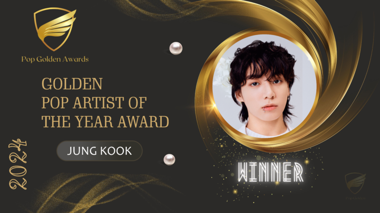 Read more about the article Golden POP Artist OF THE YEAR Award (2024)  Winner: Jung Kook